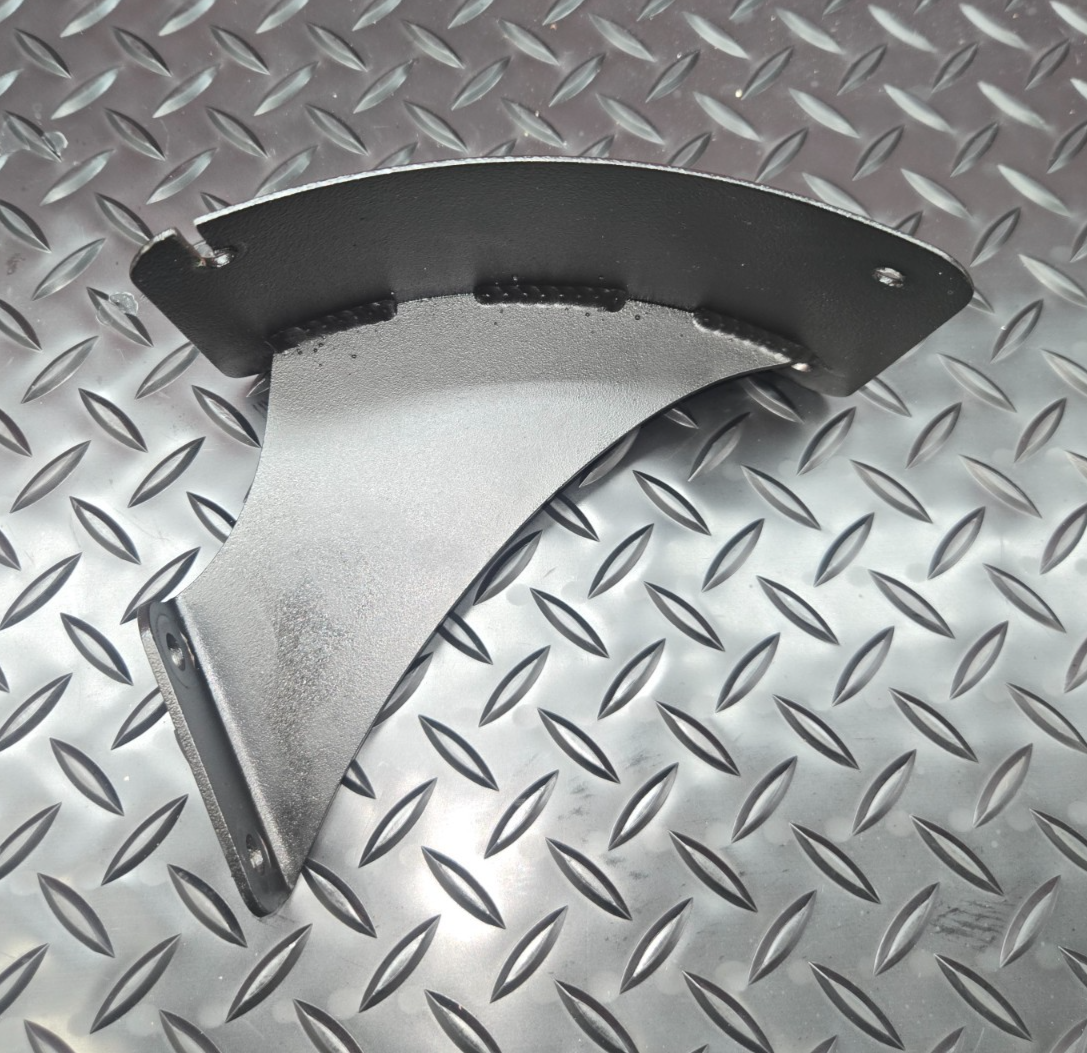 Motorcycle Curved Vertical Side Mount License Plate Holder Bracket  #0425