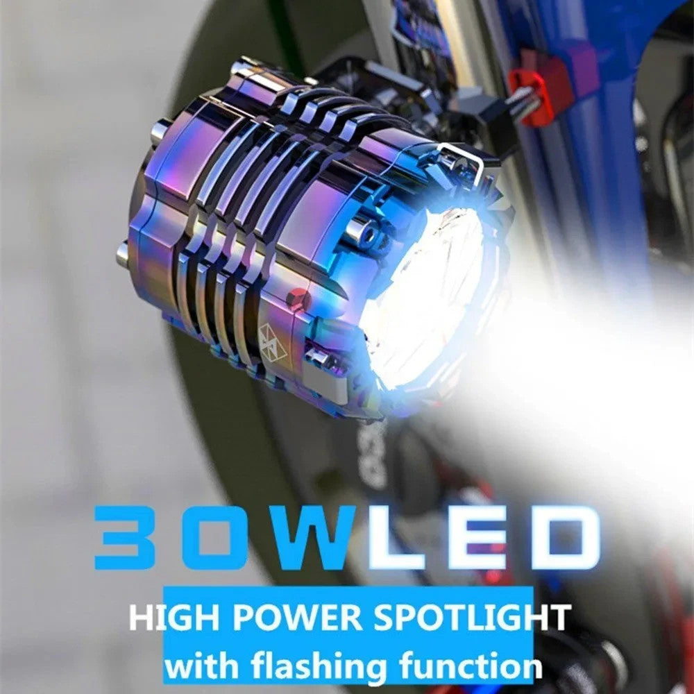 LED Motorcycle Headlight Fog Lights Spotlight Auxiliary Fog SPIRIT BEAST #0757