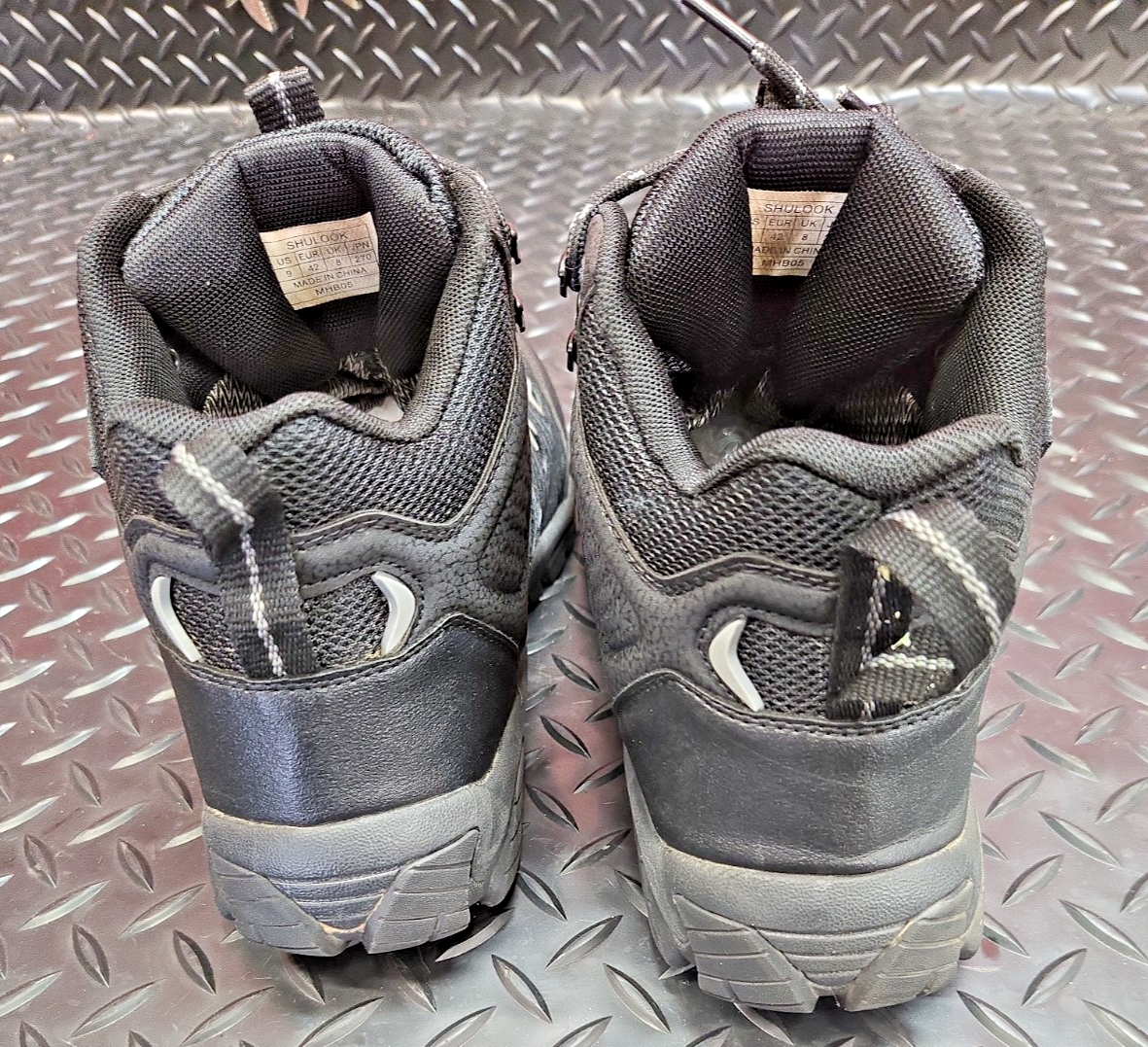 SHULOOK Men Waterproof Hiking Boots Non-Slip Light Ankle Boot size 9 #1296