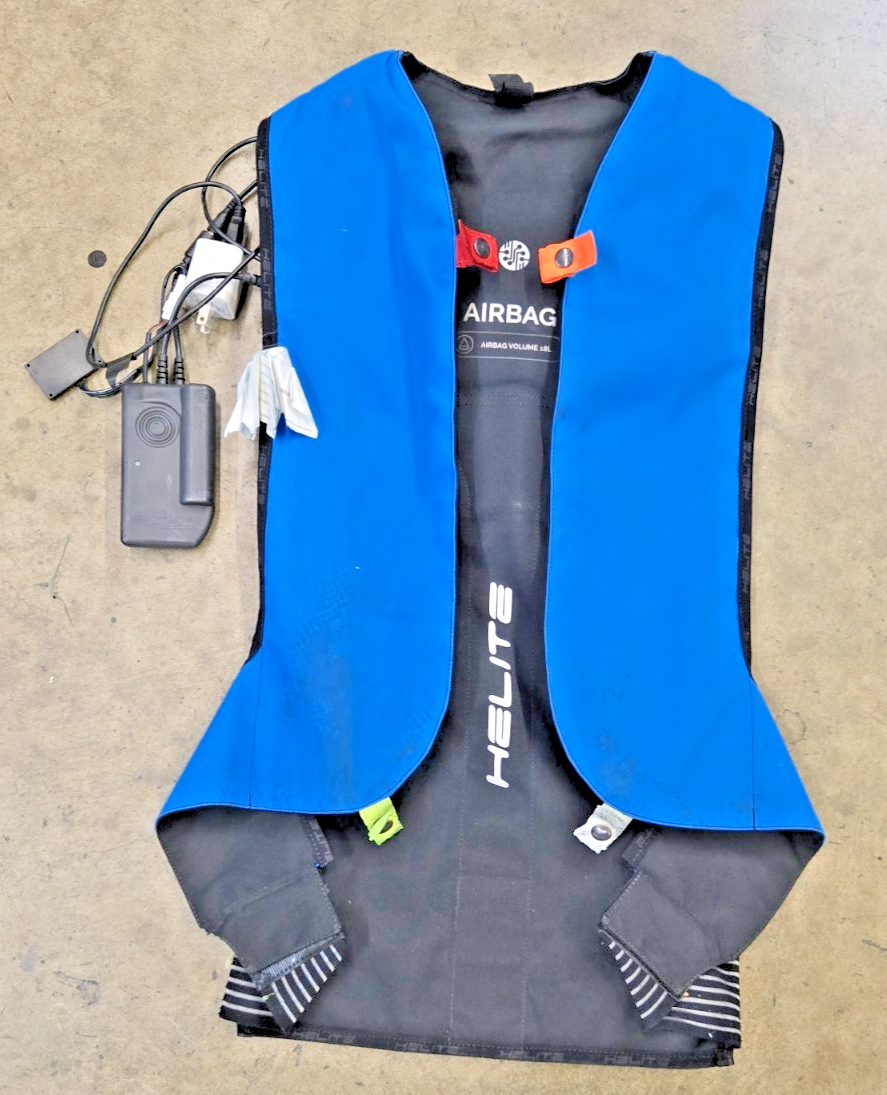 Helite Airbag Vest for 1 piece racing suit Electronic Deployment, Medium