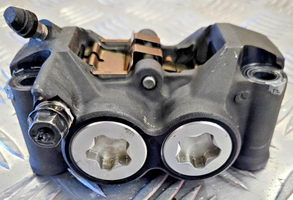 08-16 YAMAHA YZF R6 OEM FRONT LEFT CALIPER - USED FOR SUPERMOTO   #0271