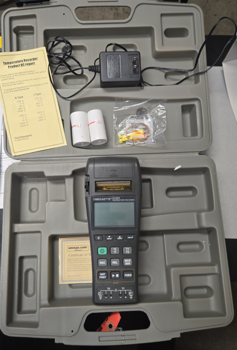 Omegaette HH500 Temperature Recorder In Case (all you see you get) #1238
