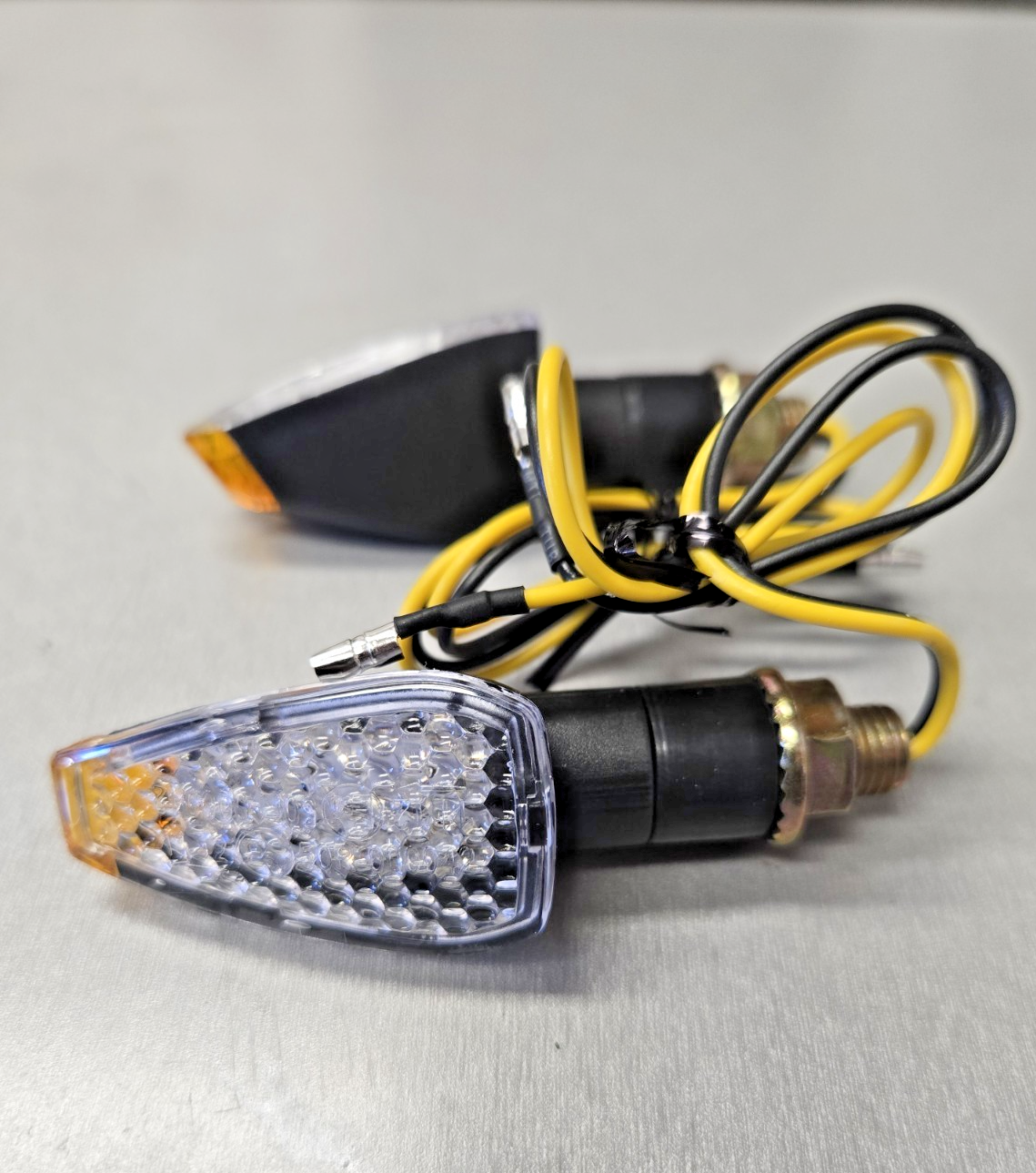 2X Motorcycle LED Turn Signal Indicator Blinker Light Universal Cafe Racer #0476