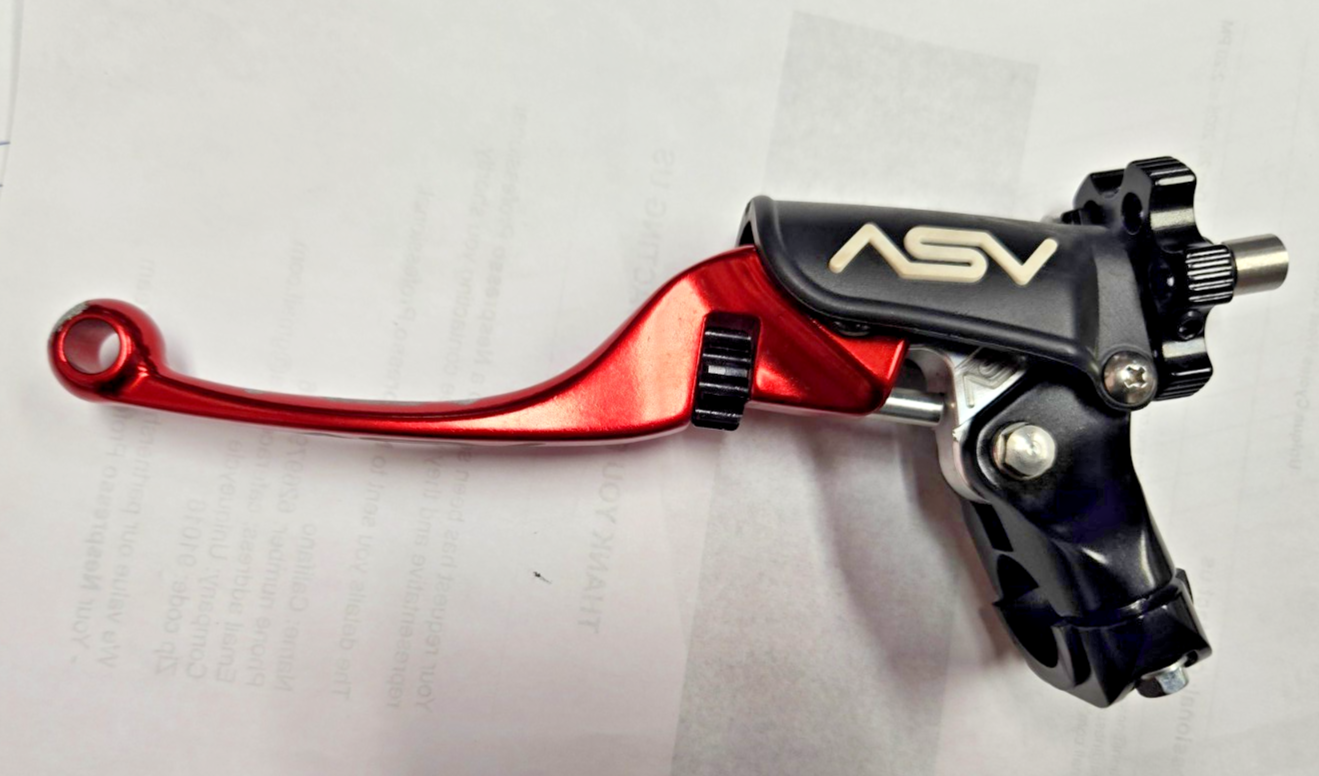 ASV F4 Pro Clutch Lever Red Short UNIVERASAL FIT ALL 7/8 OR 22 MM  BAR