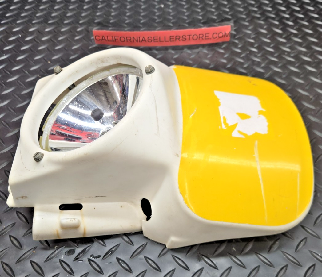1987 Husqvarna TE510 OEM Head Light Shroud Mask Plastic NO GLASS #0783