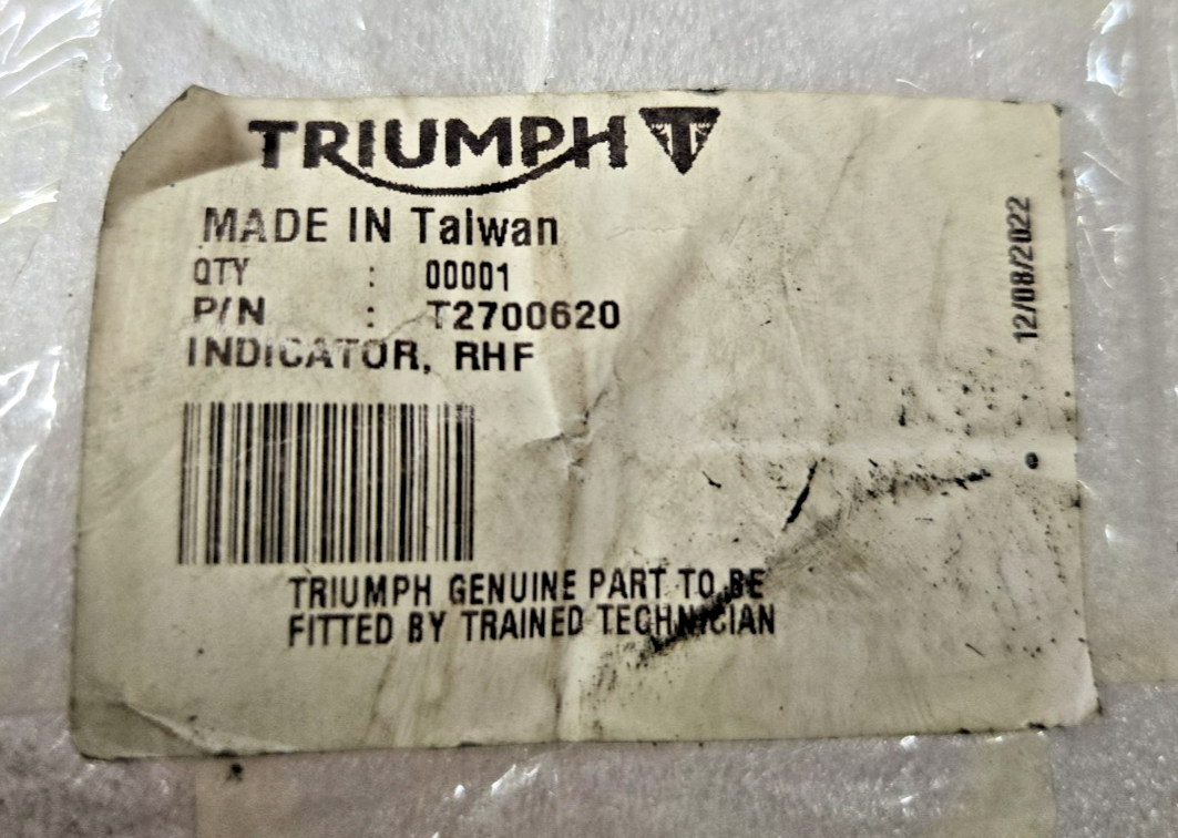 Triumph Genuine Turn Signals thunderbid sport #0627 no gem
