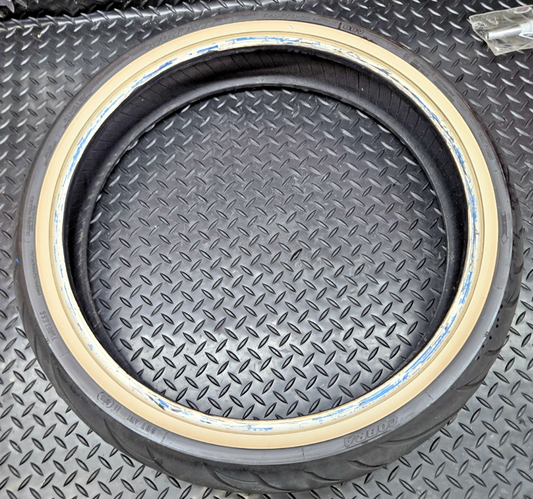 Avon Cobra Chrome Motorcycle Tire AV91 Front 120/70-21 - 68V - Whitewall #1011