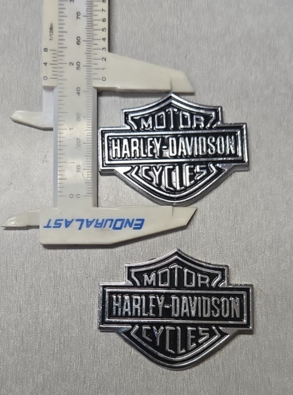 Harley-Davidson Bar & Shield Metal Emblem Badges. OEM 99352-82Z Small Logo #1395