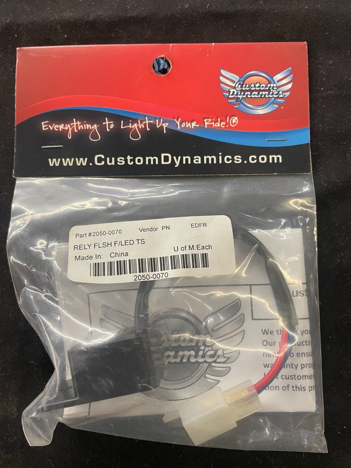 Custom Dynamics Standard DOT Flasher 2050-0070  #0294