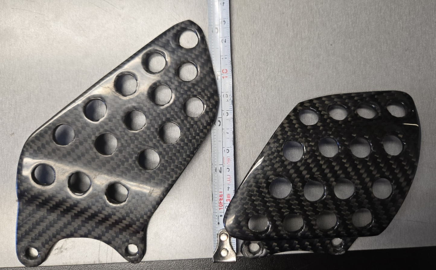 100% Carbon Fiber Motorcycle Heel Protection #0481