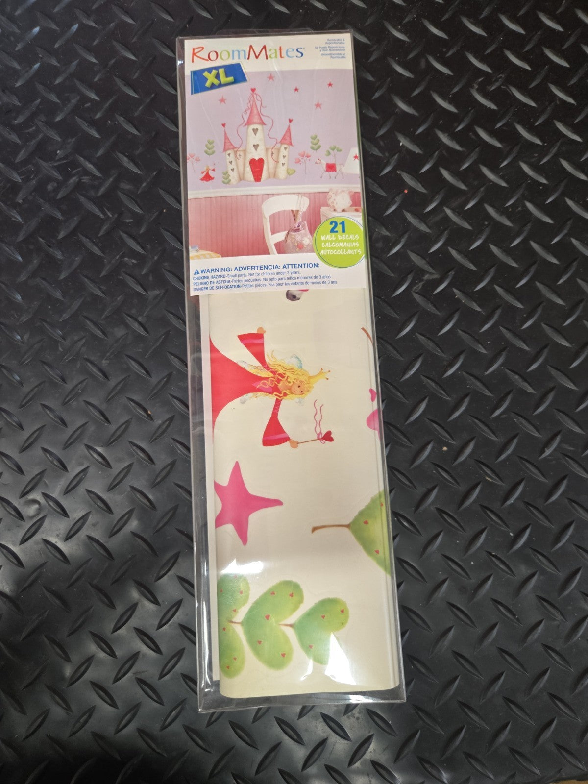 Peel & Stick Fairytale Castle Princess Decal Mural YH1328M Horse Heart #1153