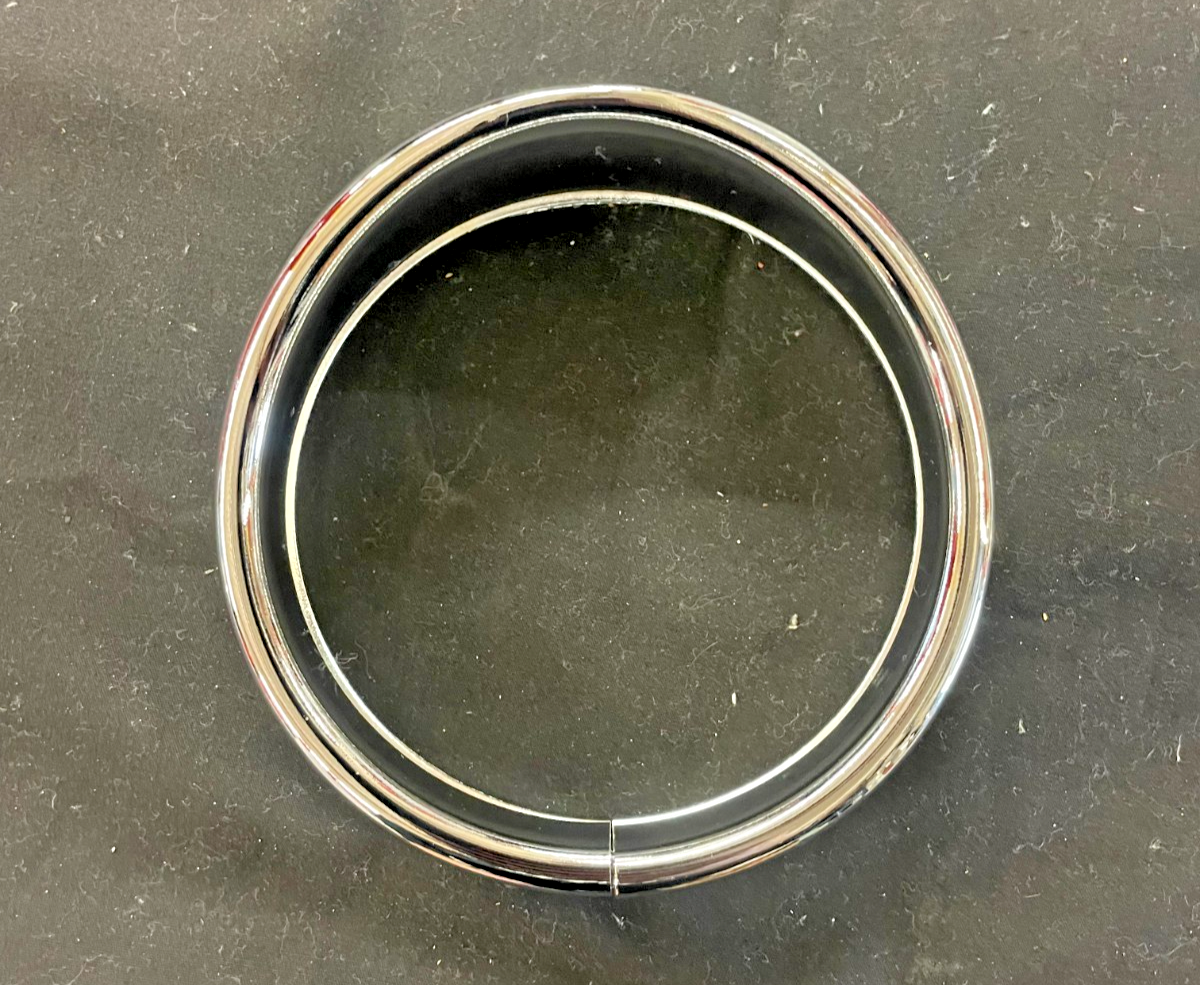 4.5" Fog Lamp Trim Ring Bezel Visor For Harley Softail Touring  #0497