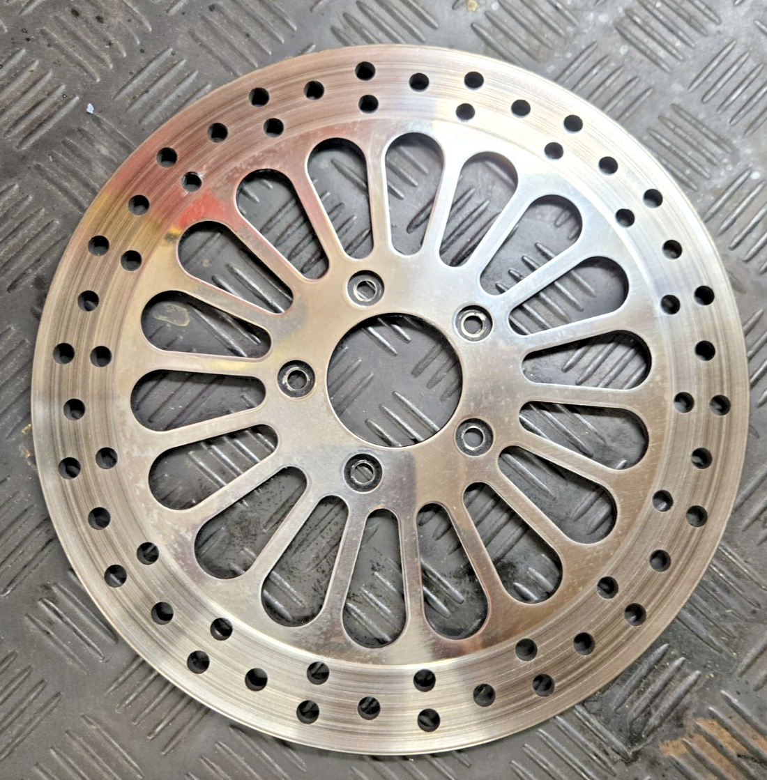 Harley Davidson Electra Glide Road King front rotors chrome EBC pads #0560