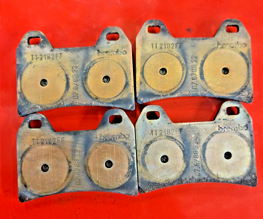 BREMBO FRONT USED BRAKE PADS SET TT2182FF  BREMBO 07.6708.72  #0387