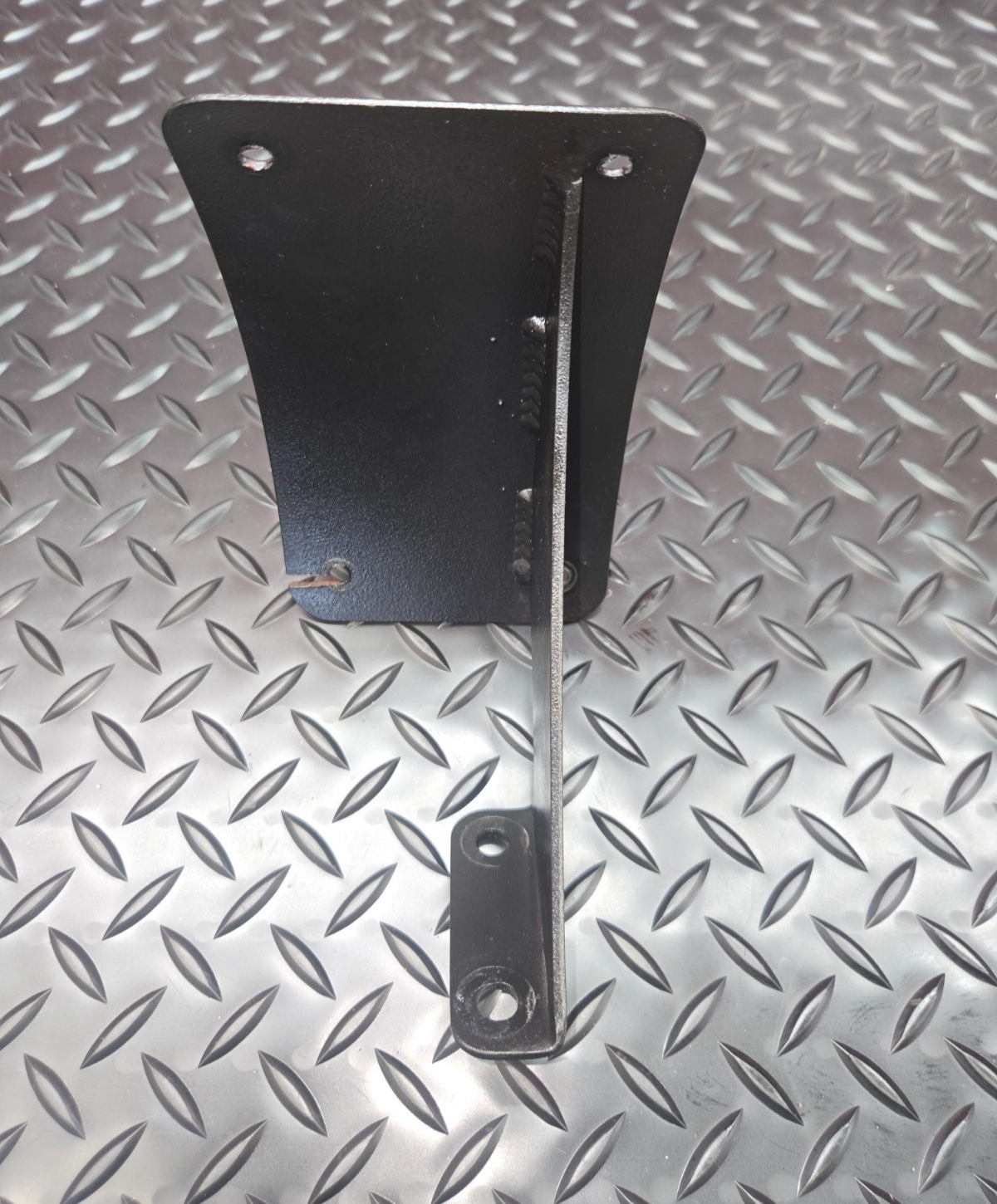 Motorcycle Curved Vertical Side Mount License Plate Holder Bracket  #0425