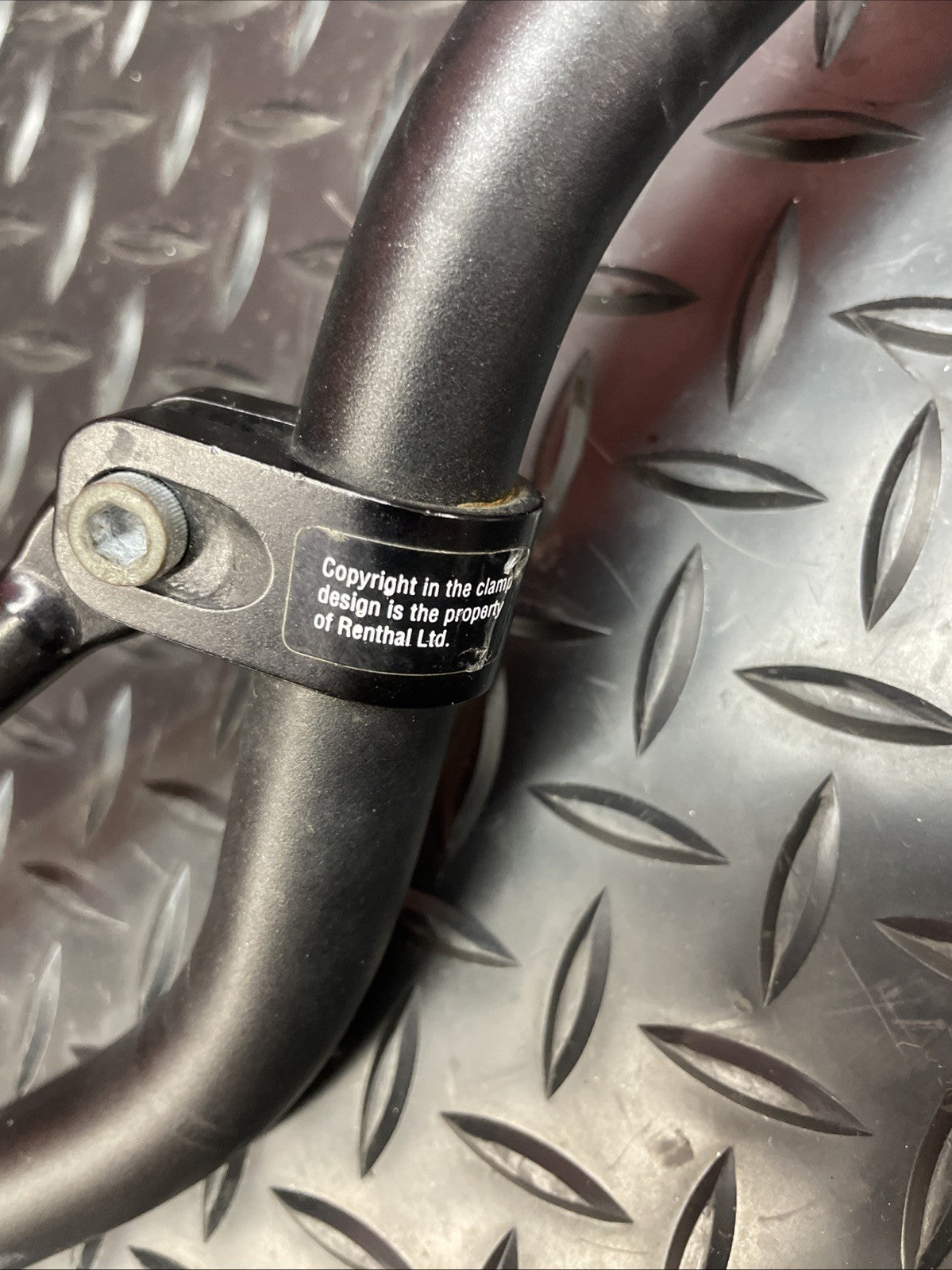 Renthal Black Handlebar - 7/8" 722 CR High/Ricky Johnson  #1317