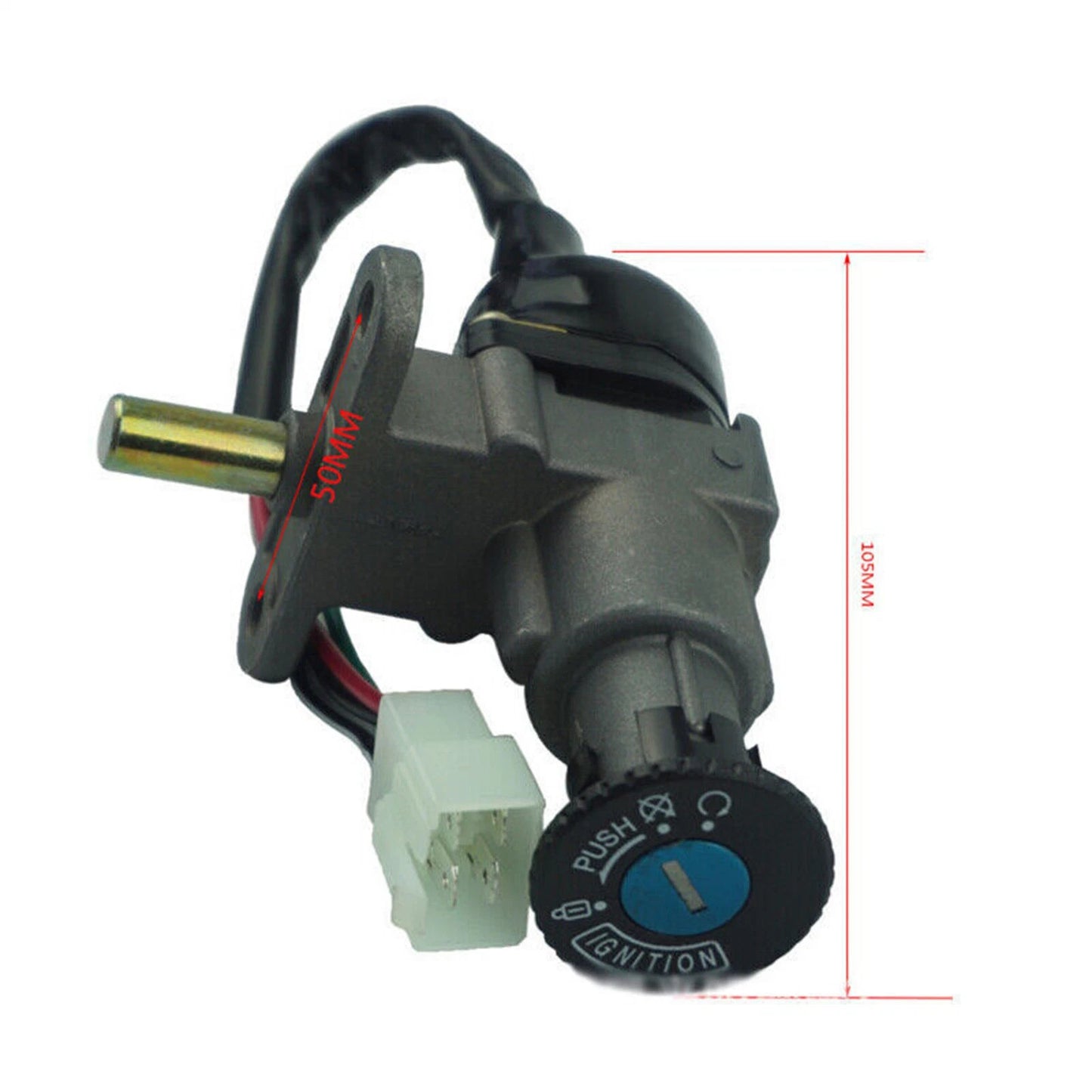 Universal Modified Motorcycle Fuel Gas Cap Ignition Switch Lock Key Set #0465