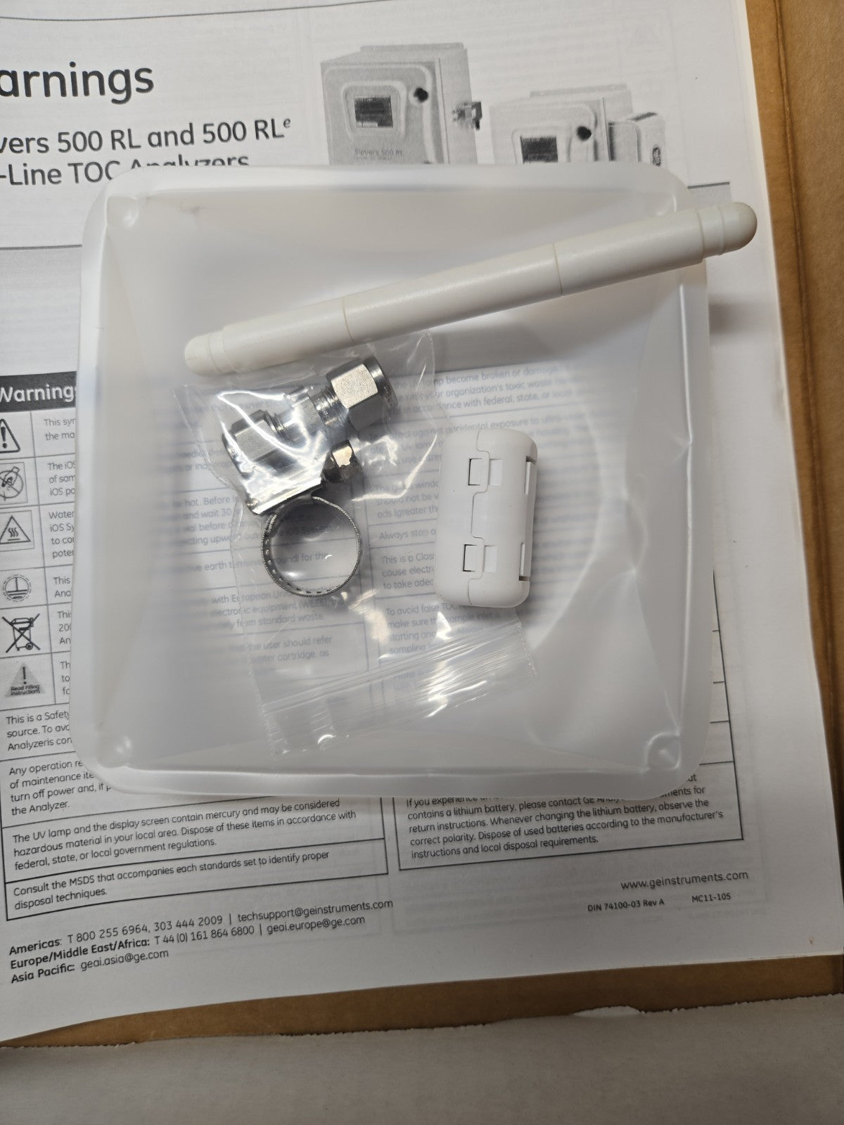 GE Sievers 500 RL RL* OM-LINE TOC ANALYZERS Accessories #1251