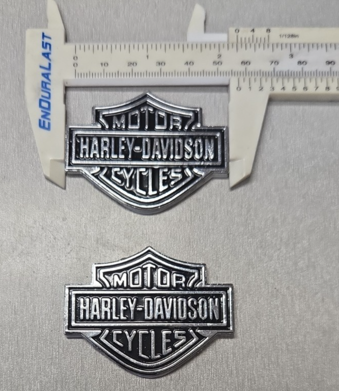 Harley-Davidson Bar & Shield Metal Emblem Badges. OEM 99352-82Z Small Logo #1395