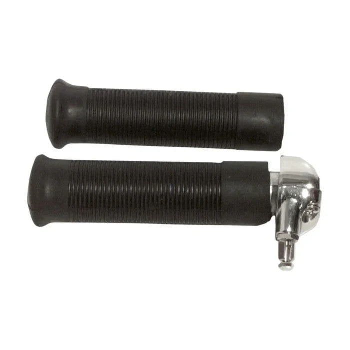 7/8" Universal Throttle With Grips Single Cable Chrome BSA Honda TC BROS #0196