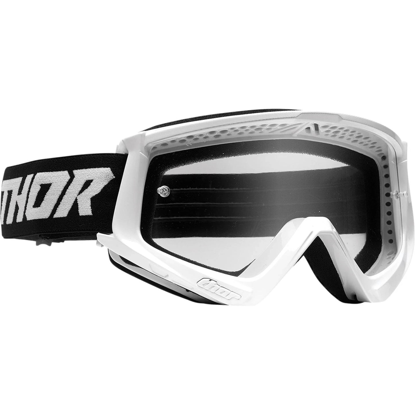 Thor Youth Combat Goggles - Racer - White/Black 2601-2361   #0191