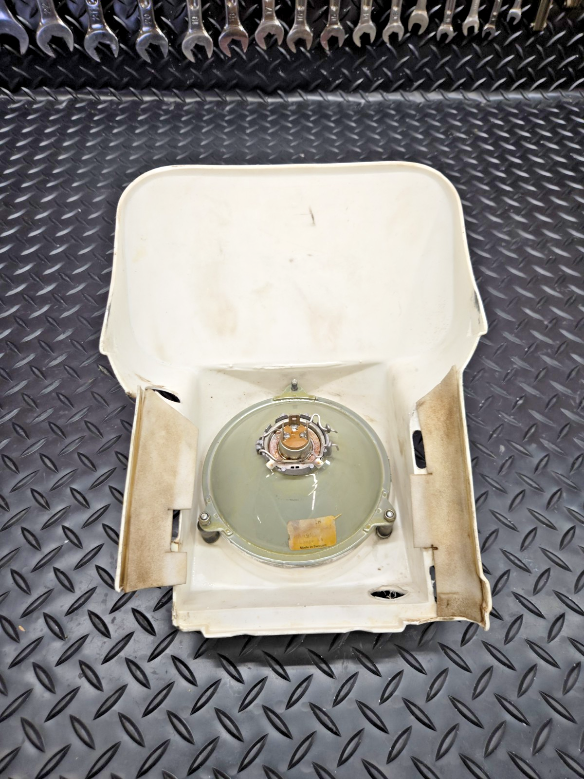 1987 Husqvarna TE510 OEM Head Light Shroud Mask Plastic NO GLASS #0783