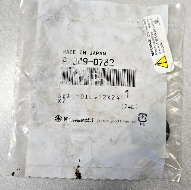 Kawasaki Genuine Seal Oil 12X24X7 - 92049-0782 #0584