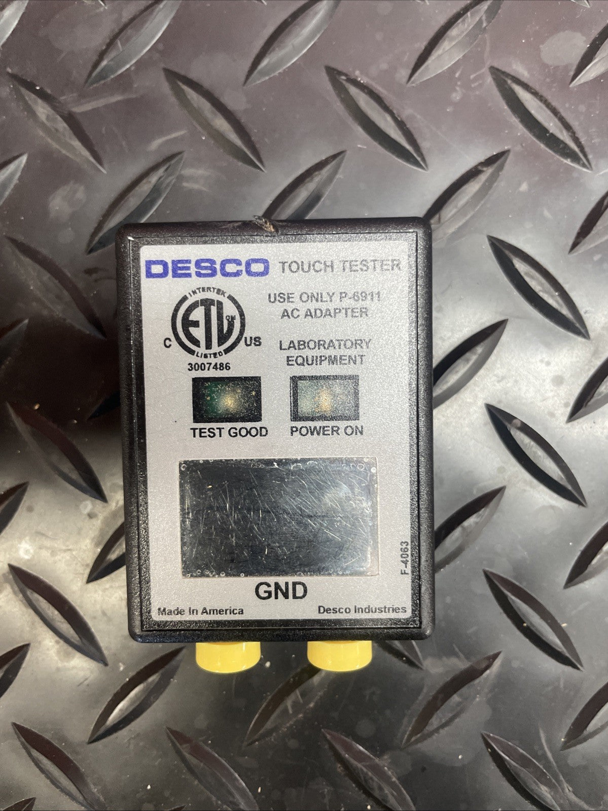 Desco 19350 Touch Tester 6.5VDC / 150mA - FOR PARTS  #1290