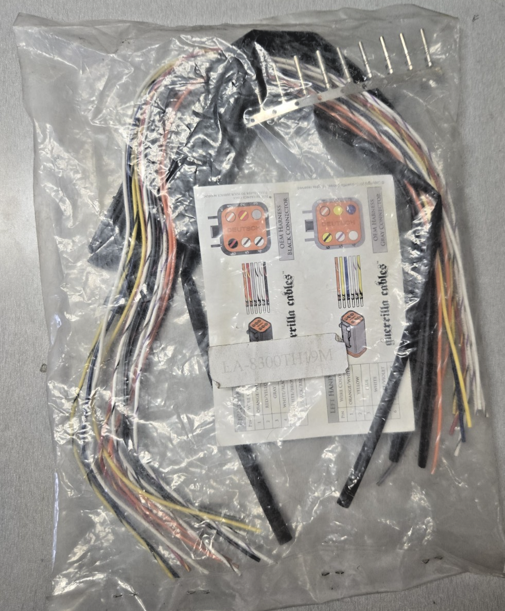 LA CHOPPER 20" APE Handlebar Wiring Extensions Harley Touring LA-8300TH19M #0450
