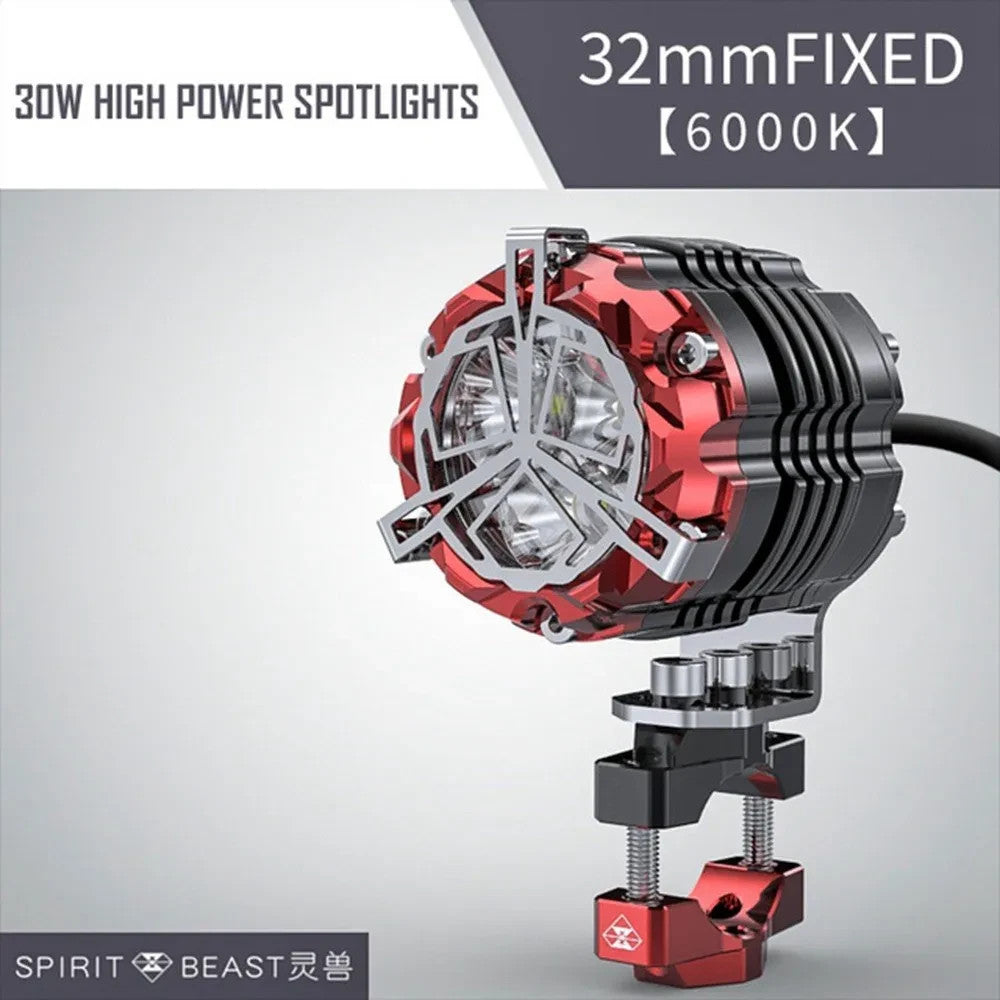 LED Motorcycle Headlight Fog Lights Spotlight Auxiliary Fog SPIRIT BEAST #0757