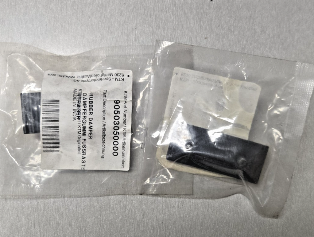 2X KTM Genuine Rubber Damper For Footrest - 90503050000  #0651