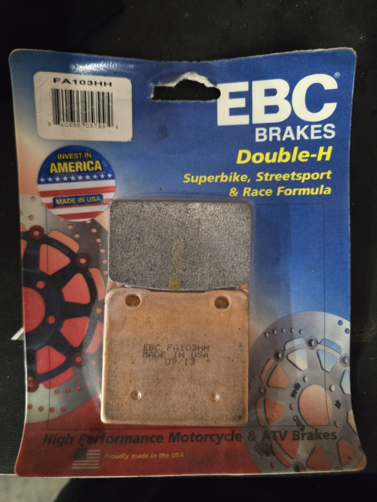 1 X EBC brake pads ducati honda kawasaki suzuki yamaha aprilia harley-davidson