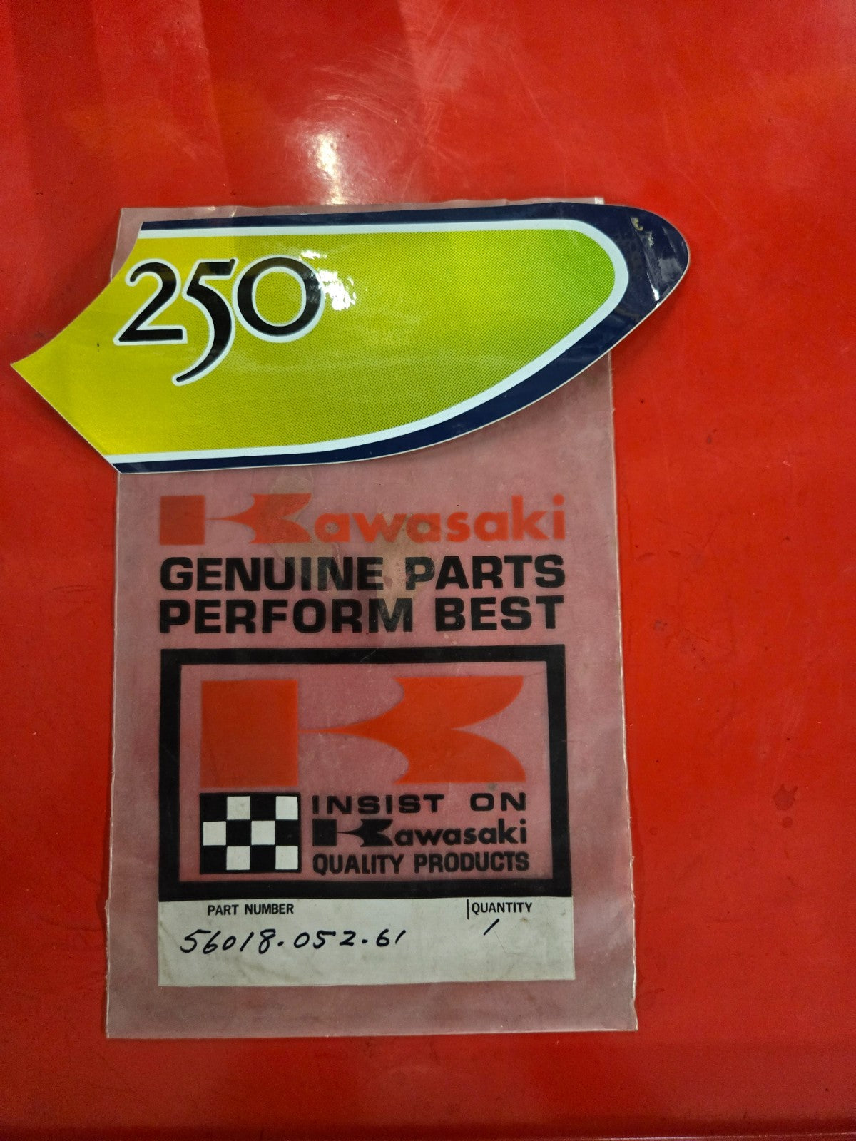 Kawasaki 56018-05261 A1 A1SS A7 A7SS  Side COVER EMBLEM  #0379
