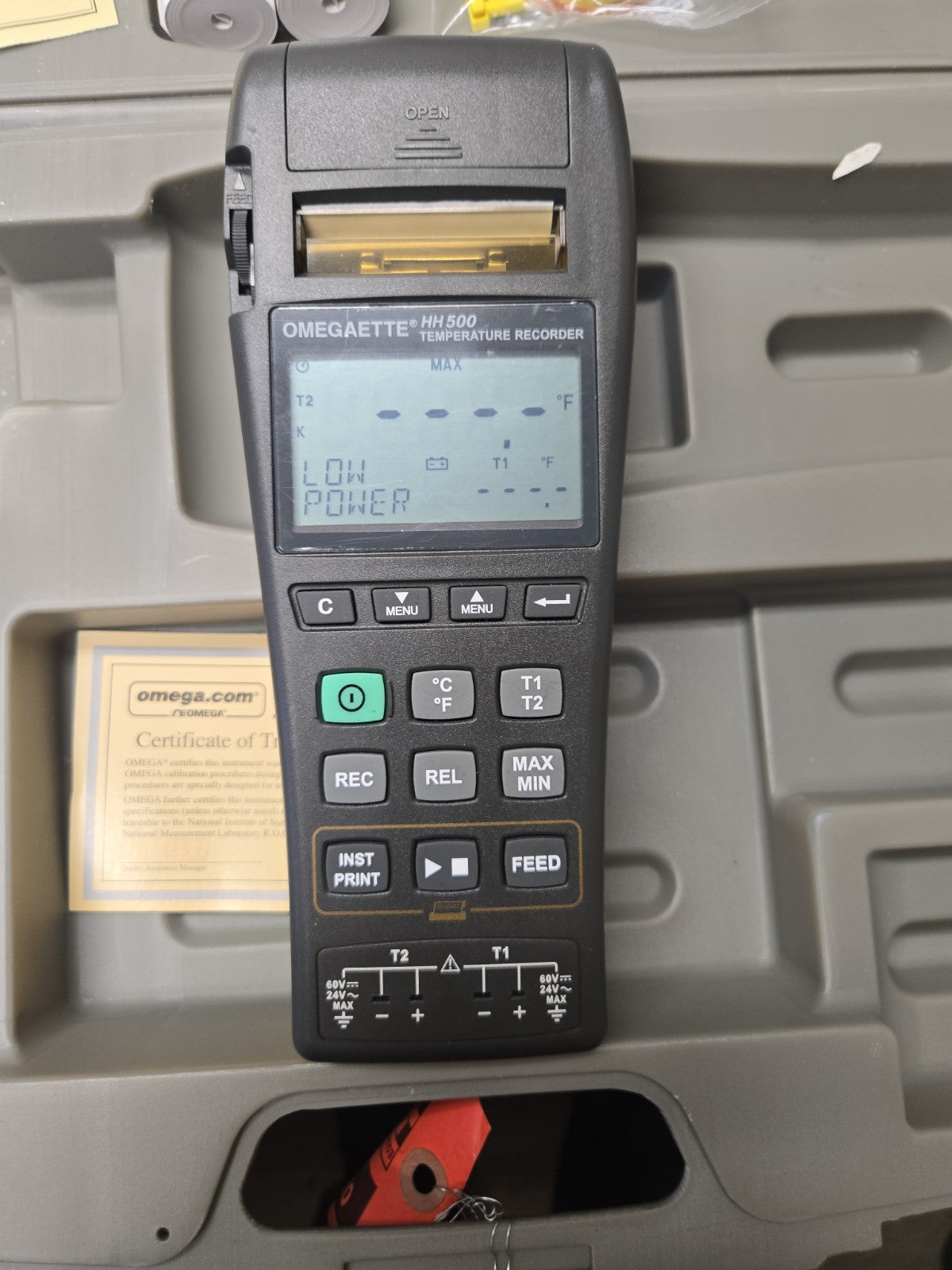 Omegaette HH500 Temperature Recorder In Case (all you see you get) #1238