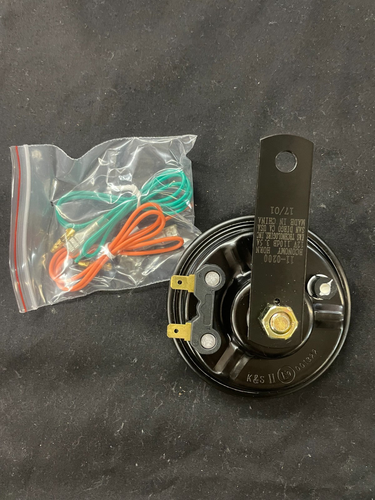 K&S Economy Horn - 110 db- Black 11-0200  #0111