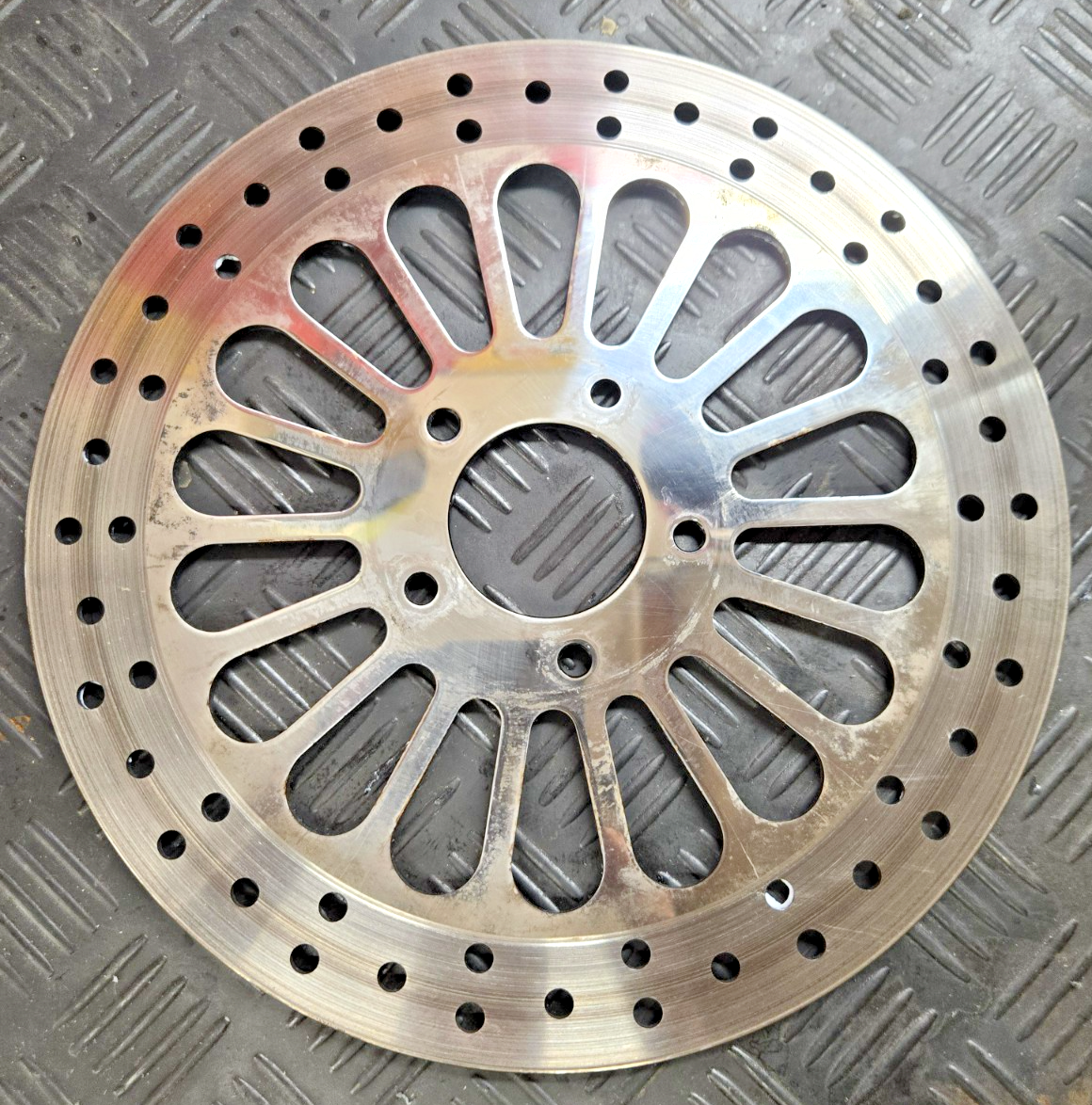Harley Davidson Electra Glide Road King front rotors chrome EBC pads #0560