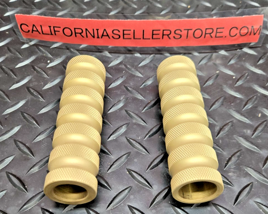 Brass Handle Bar Grips 7/8"  22mm  CAFE RACER BOBBER BRAT STYLE  #0761