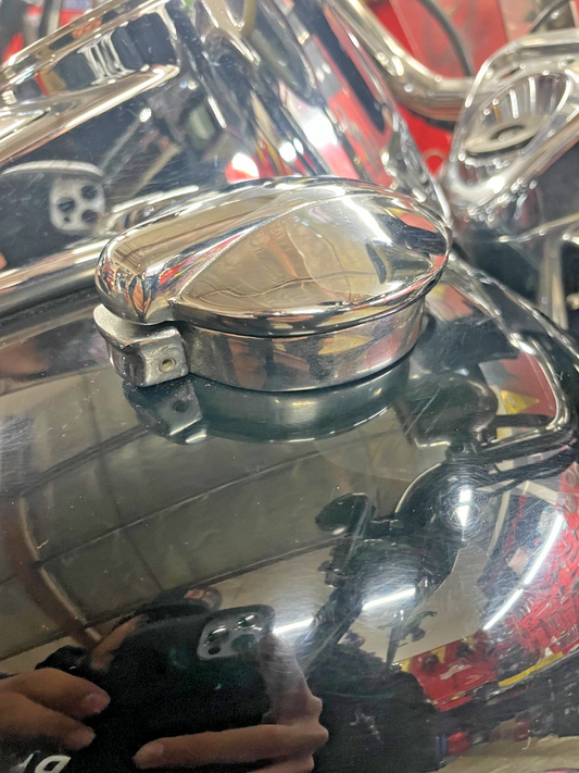 Monza Alloy Flip Up Gas Tank Cap 2.5" With Neck For HARLEY ALL MODEL  #0167