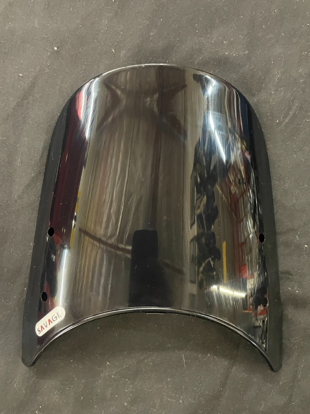Small Universal Windshield Motorcycle Wind Deflector Windscreen CAFE RACER #0119