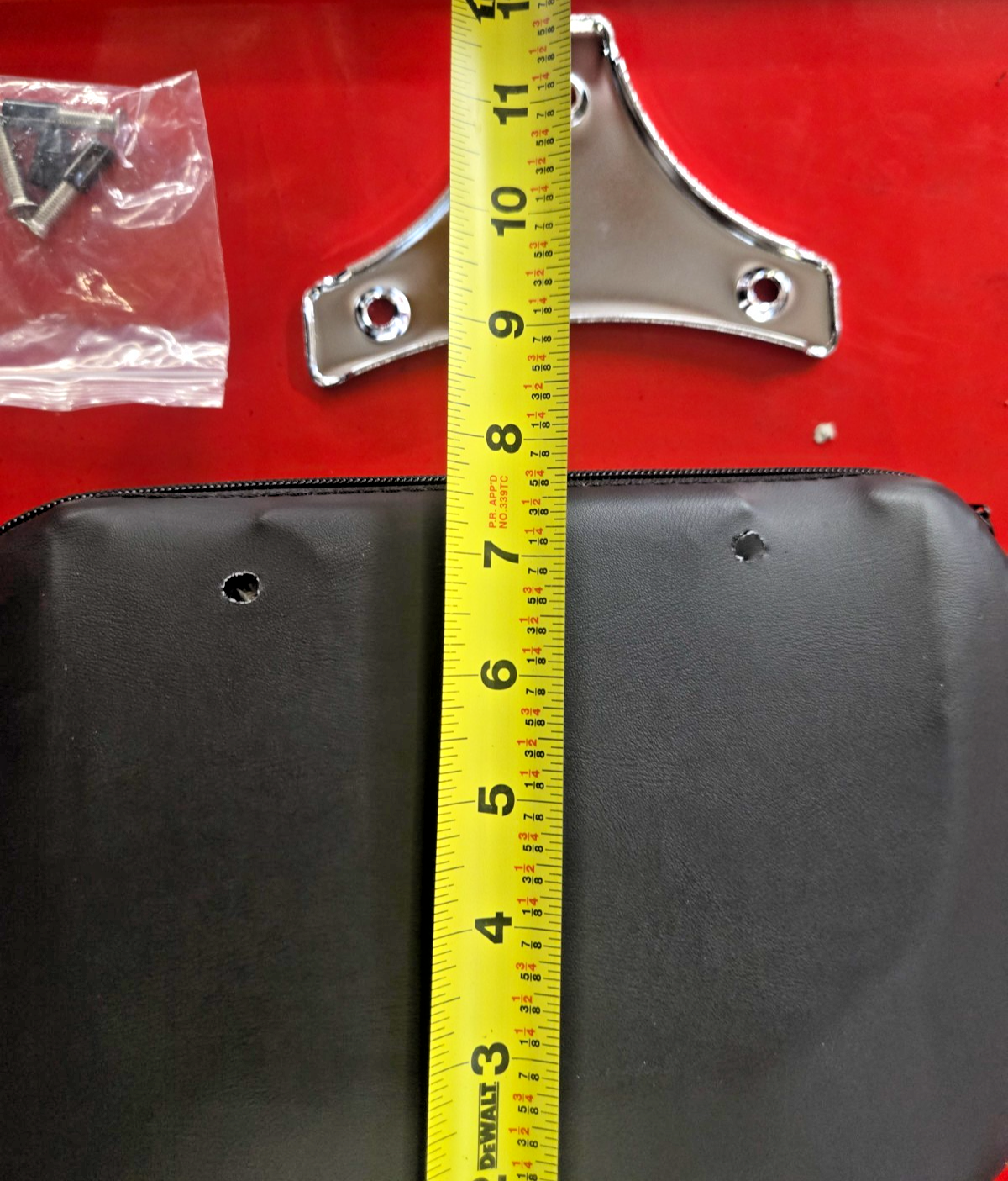 AFTERMARKET Backrest Passenger Pillow ONLY Harley Davidson NO SISSY BAR  #0424