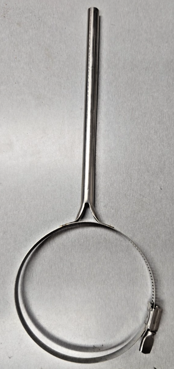 Laboratory Stainless Steel Column Clamps Multi-Purpose Adjustable 91-114mm #1269