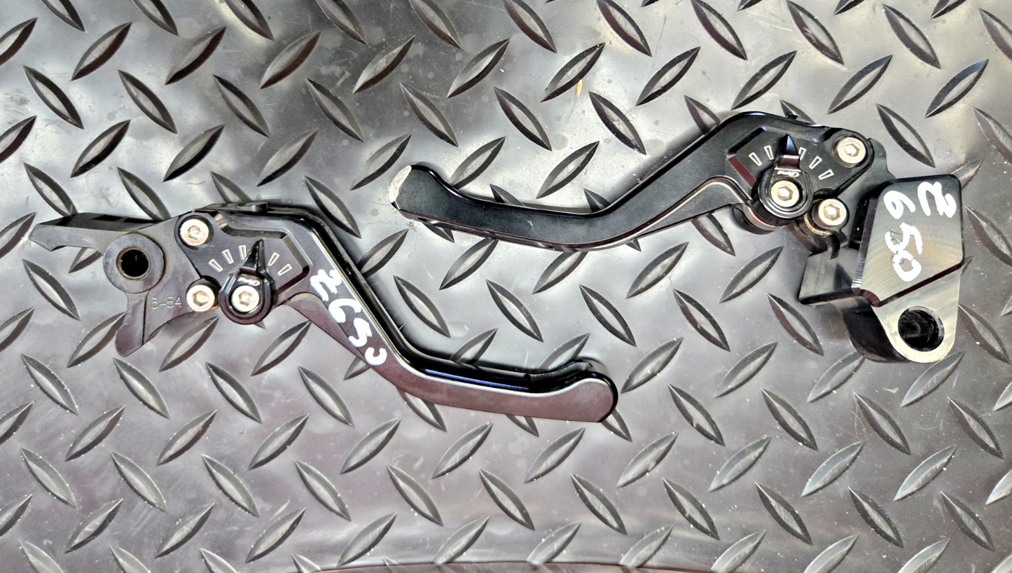 PUIG Levers + Adaptors Clutch and brake KAWASAKI Z650 adjustable  #0806