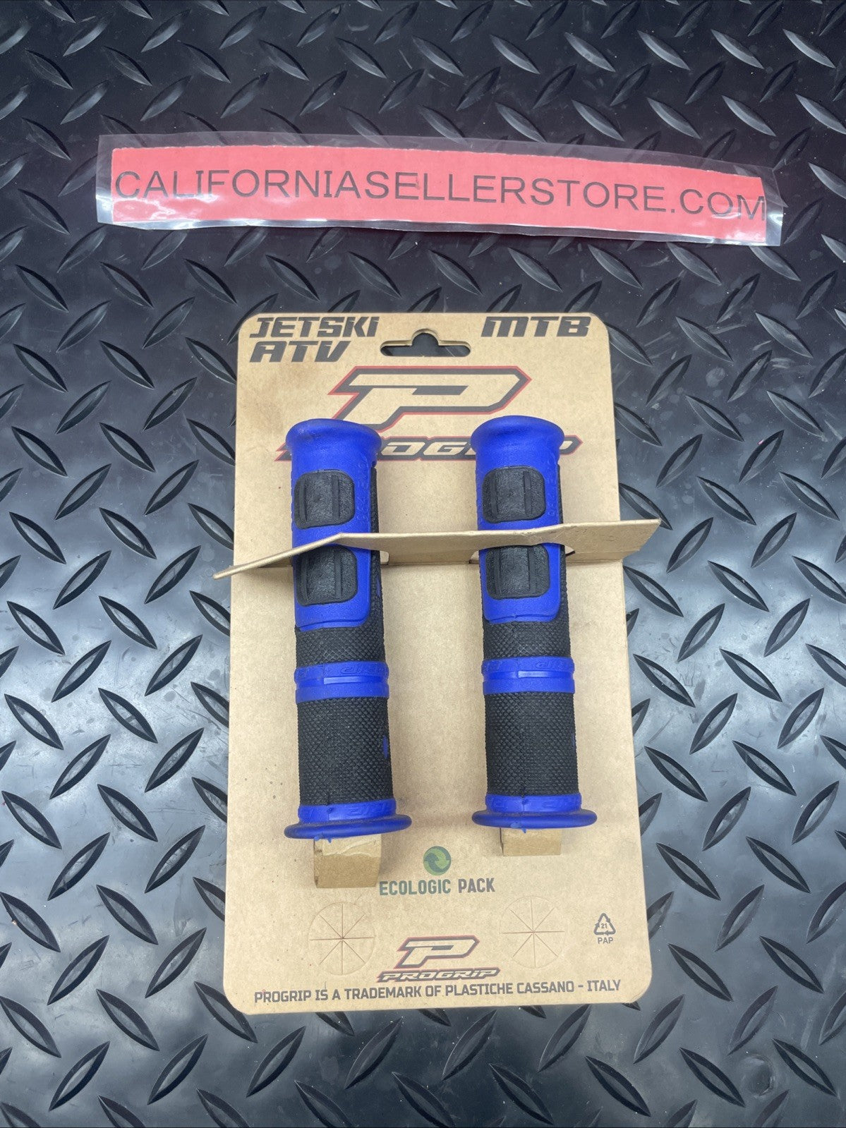 Pro Grip Blue/Black MTB ATV JETSKI Grips | PA096422BL02-150   #1115