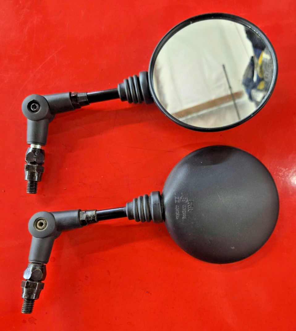 FAR Motorcycle Folding Round Mirrors #0422