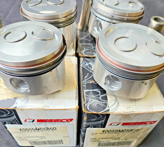 4 X Honda CB550 Wiseco Piston 10:1 Stock 58.5mm Bore 40059M05850