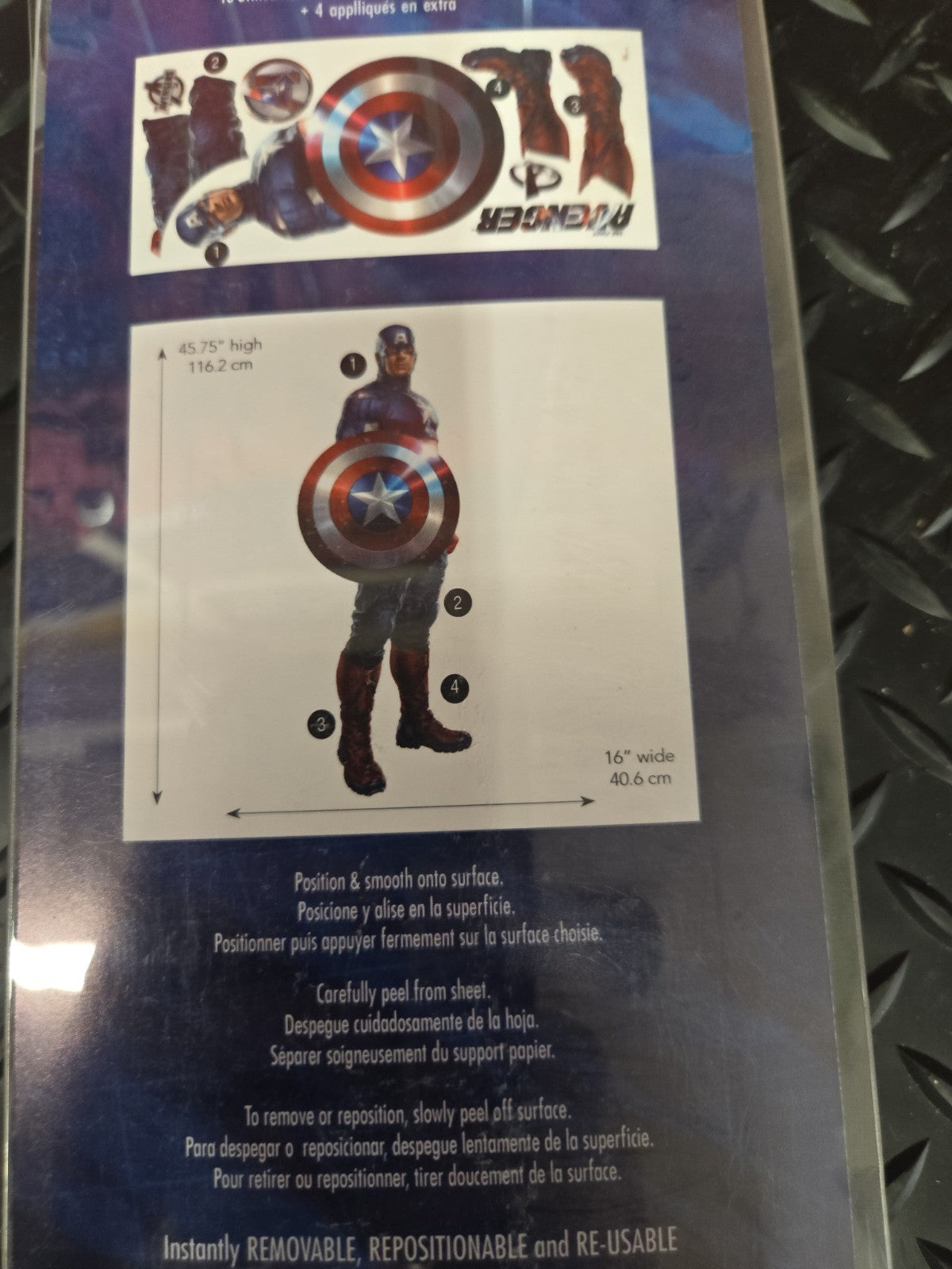 2014 Fathead Marvel Avengers Age of Ultron Captain America #1156