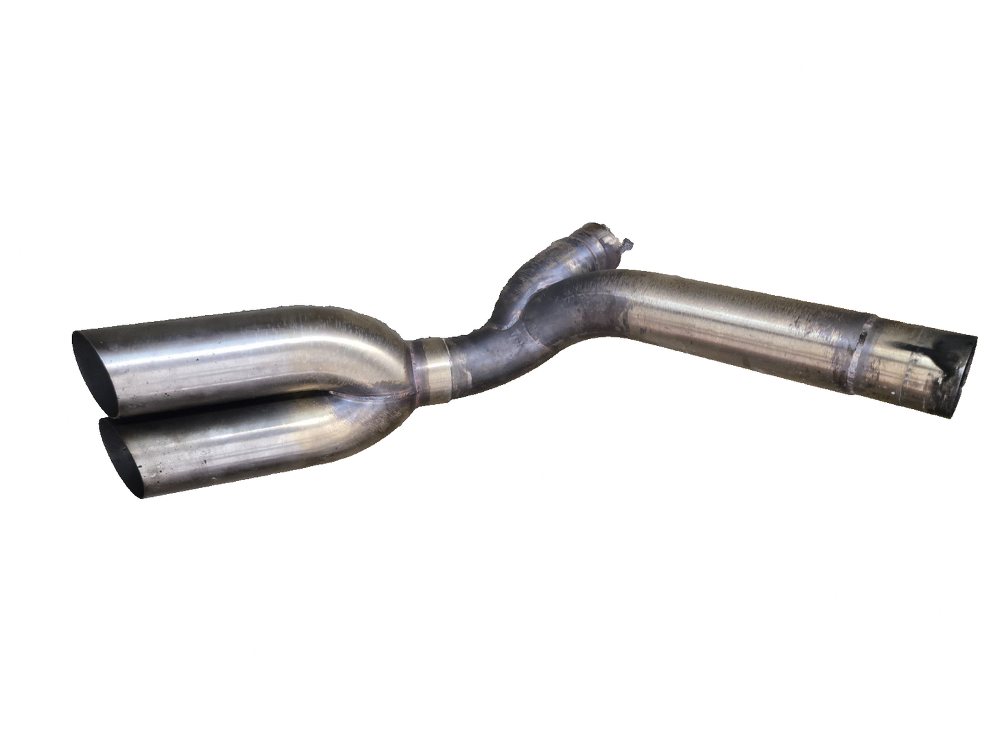 2011 DUCATI MONSTER 796 Dual-Tube Slip-on Muffler MID PIPE  #0245