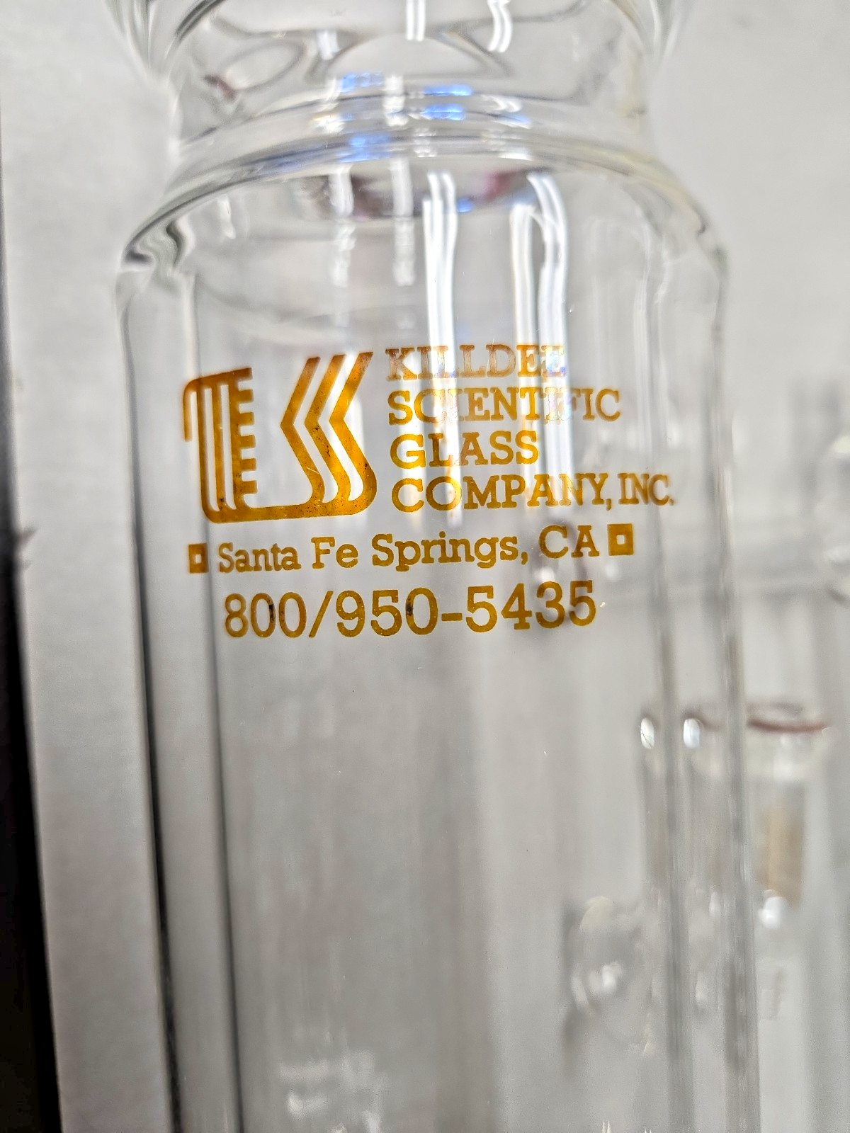Killdee Scientific Glass Company, Inc. Science Lab Glass Equipment #1267