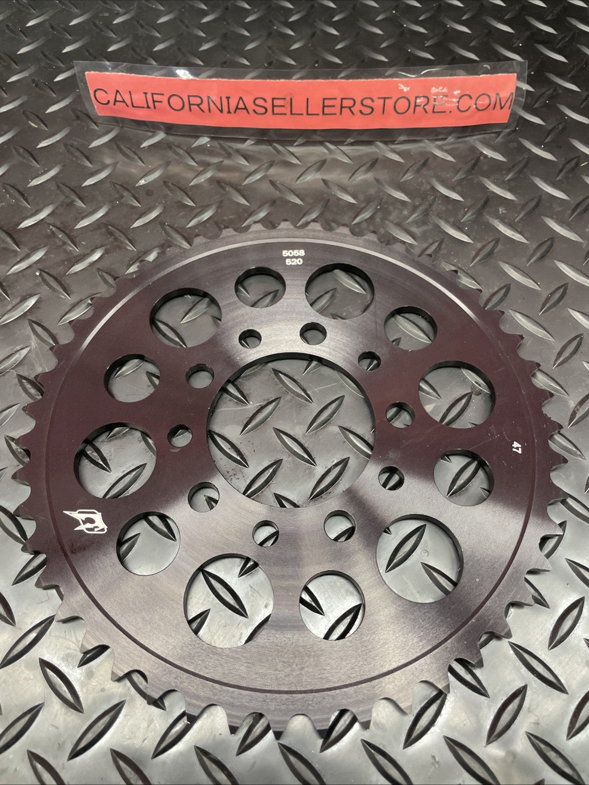DRIVEN RACING Aluminum Rear Sprocket 5058-520-47T BK  #0807