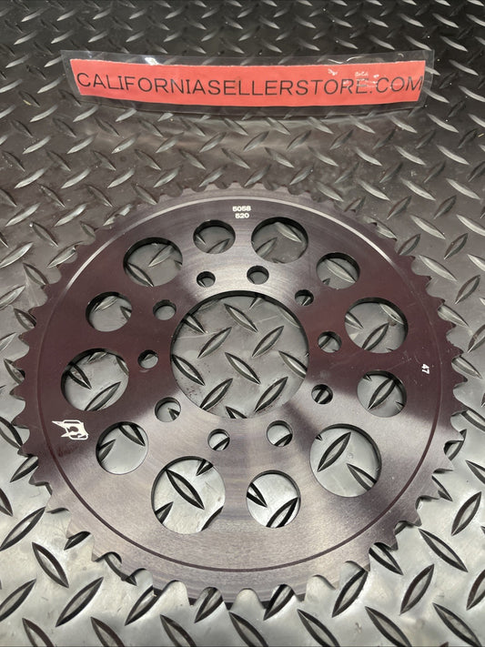 DRIVEN RACING Aluminum Rear Sprocket 5058-520-47T BK  #0807